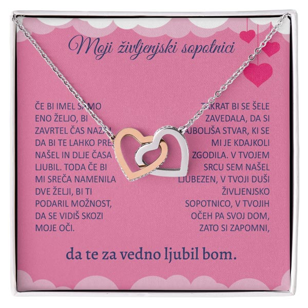 Love Knot Necklace, Silver, Pendant, Message Card