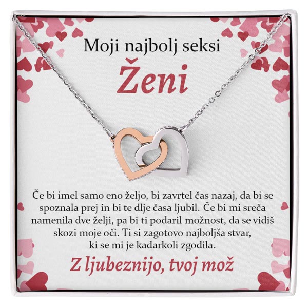 Love Knot Necklace, Silver, Pendant, Message Card