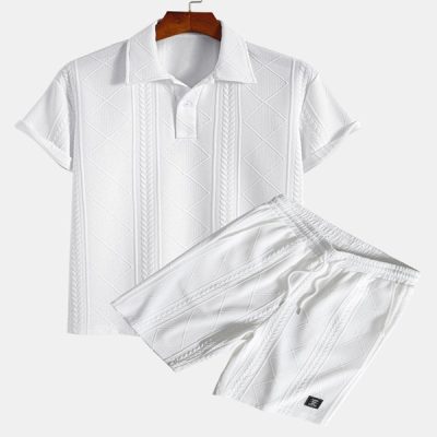 Geometric Jacquard Polo & Shorts | GEOJAC