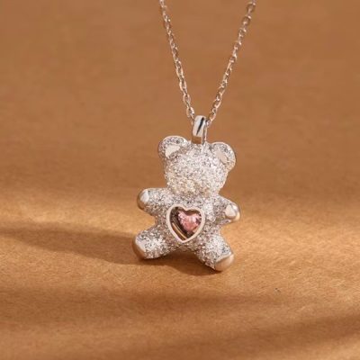 Silver Bear Necklace | BEARSPARK