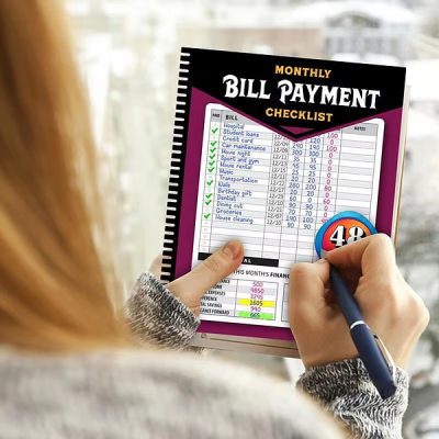 Monthly bill payment notebook | TRACKBILL