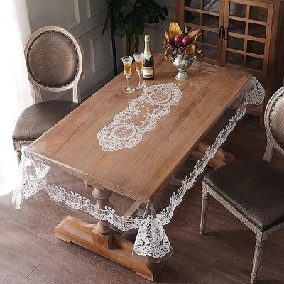 Clear waterproof table protector | LACECOVER