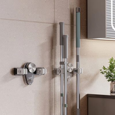 Wall-mounted organizer for brooms and mops | MOPHOLD
