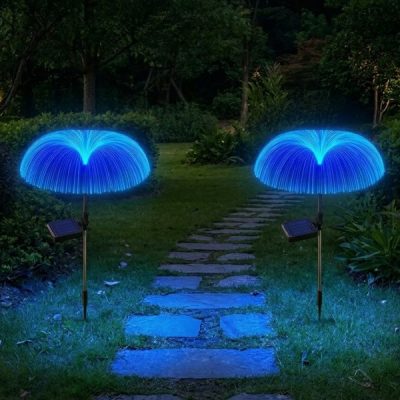 2× solar garden light