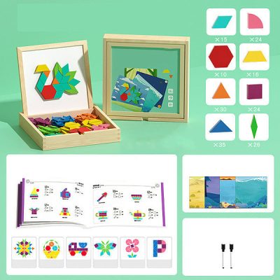 Creative magnetic wooden toy | MAGPUZZ