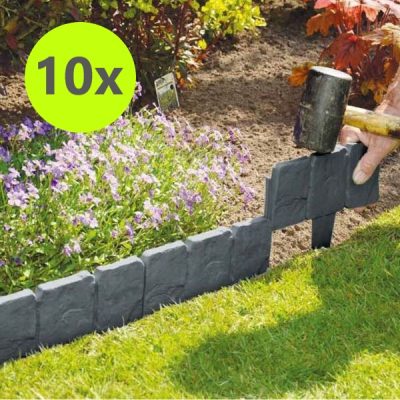 Garden edging stone effect