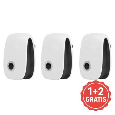 Ultrasonic Pest Repeller - 100m², 22-65 KHz, Safe for Pets | BUGBUSTER 2+1 FREE