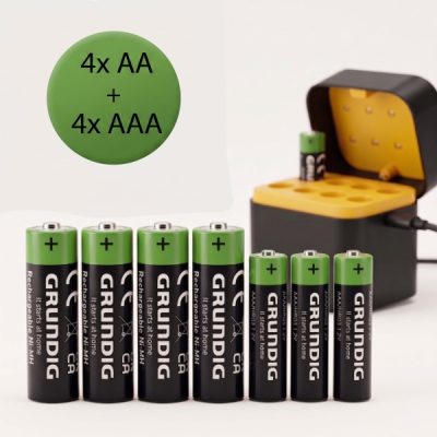 8x rechargeable AA + AAA batteries for ENERVIR
