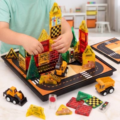 Magnetic vehicle building set | MAGNOBLOK TEST