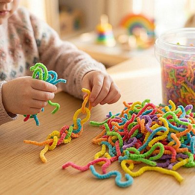 Wiggling colorful worm tub | WIGGLEBOX