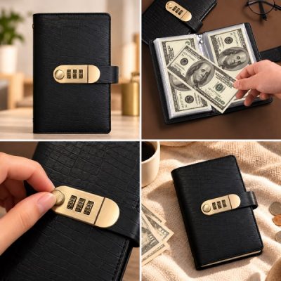 Lockable cash savings notebook | CASHLOCK