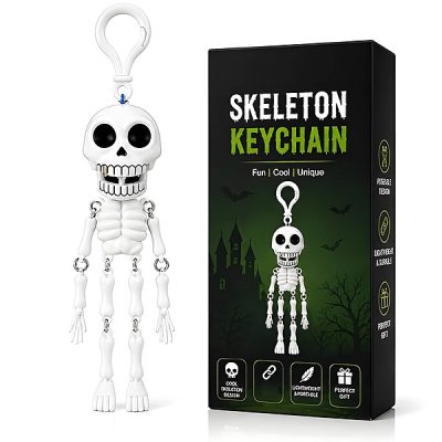 Movable skeleton bag keychain | SPOOKKEY